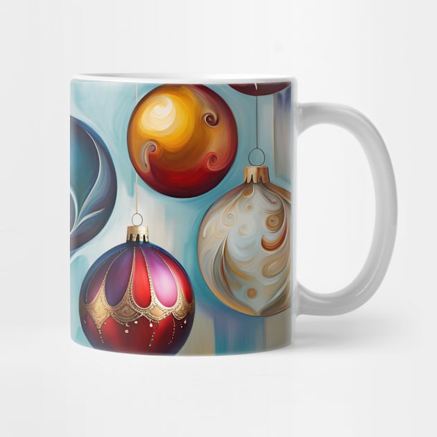 Painterly Christmas Tree Ornaments by LittleBean